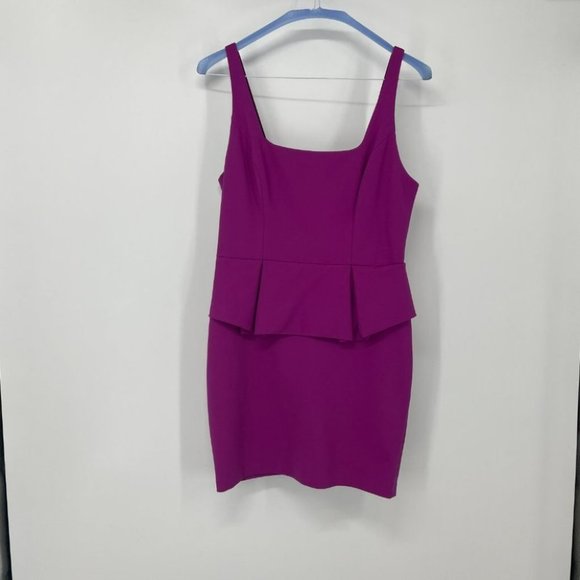 Robert Rodriguez magenta peplum mini dress 12 - Picture 15 of 16